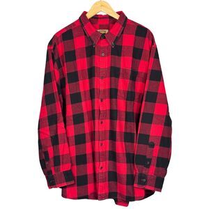 Foundry Mens Super Soft Shirt Flannel Buffalo Check Button‎ Up Pocket 3XL Y2K